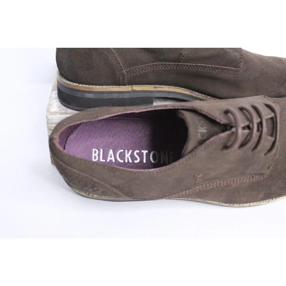 Blackstone Leather Wingtip‎ Men's 10.5 M Brown Suede Dress Shoes Vera Cuoio